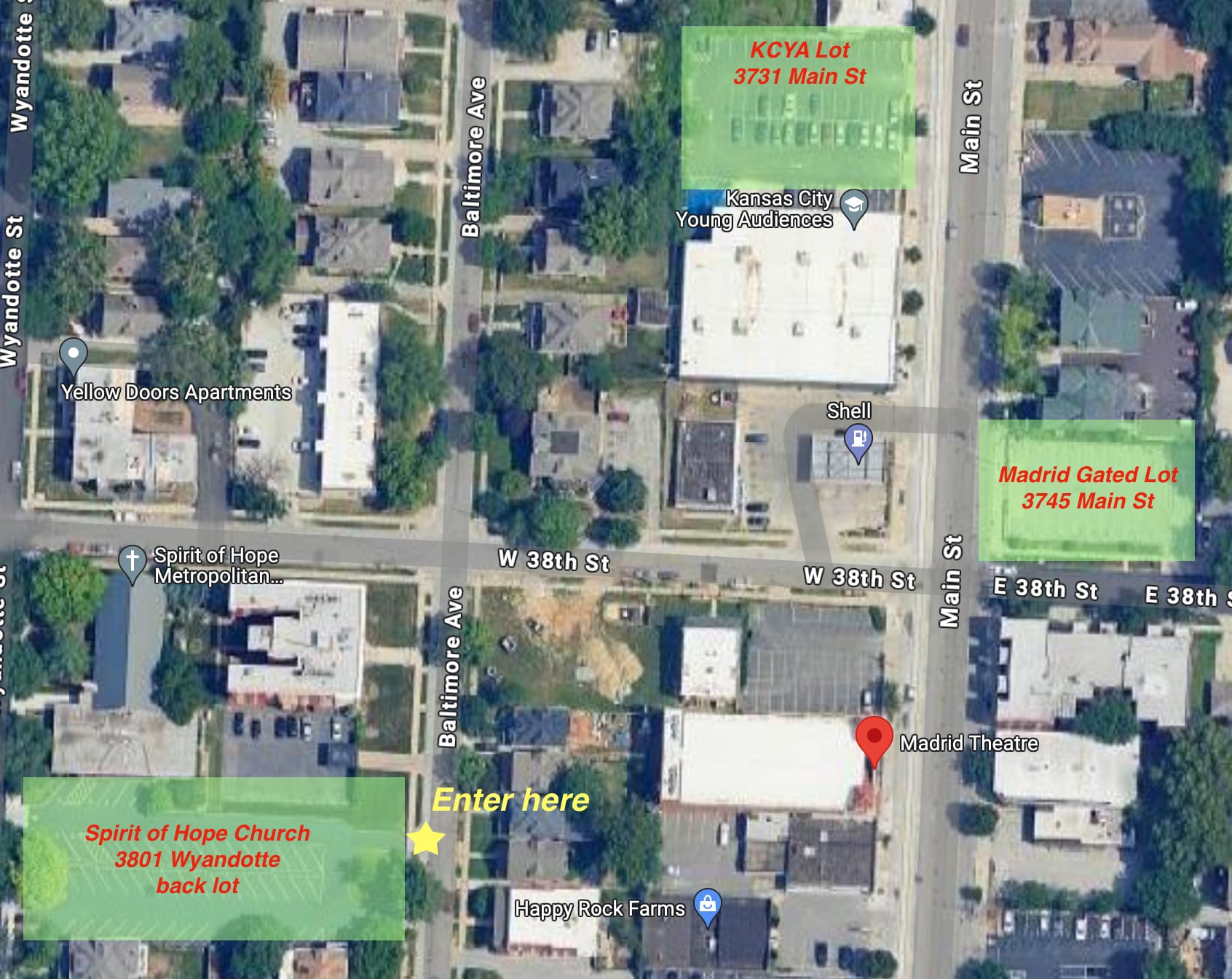 Parking options